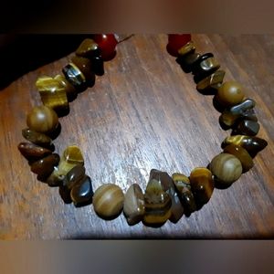 Handmade tiger's eye bracelet